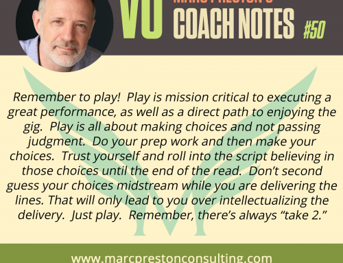 VO Coach Note #50